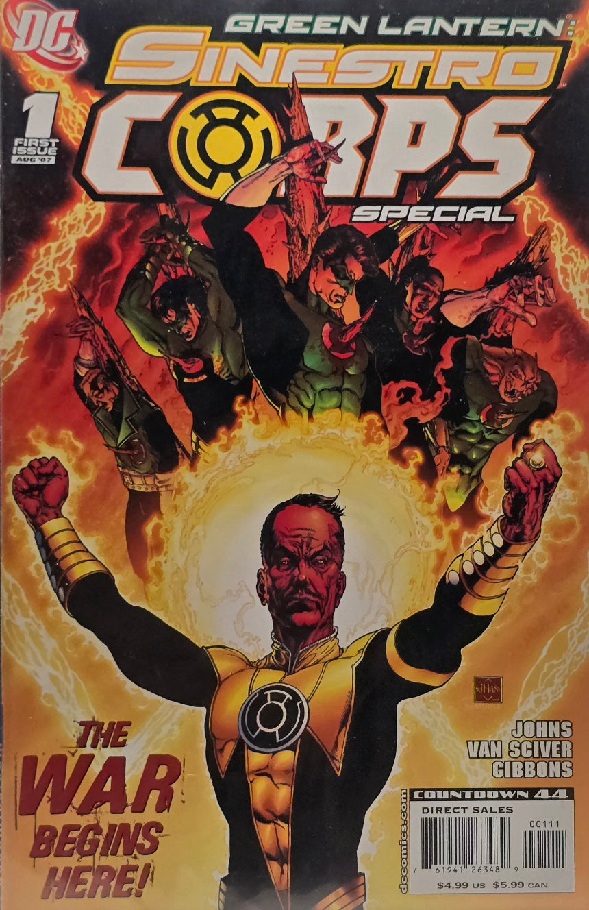 Green Lantern: Sinestro Corps Special #1 (DC Comics) — Johns / Van Sciver / Gibbons — “The War Begins Here!”