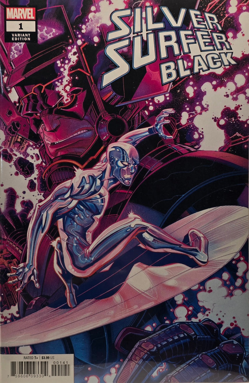 Silver Surfer: Black #1 — Silver Surfer & Galactus Purple Cosmic Variant (Marvel)