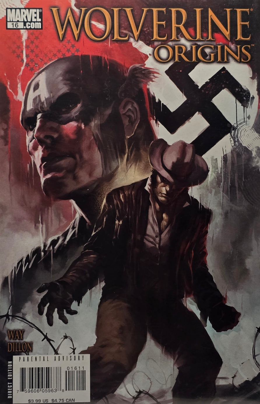 Wolverine Origins #16 (Marvel Comics) — Daniel Way & Steve Dillon — WWII Painted Variant Cover