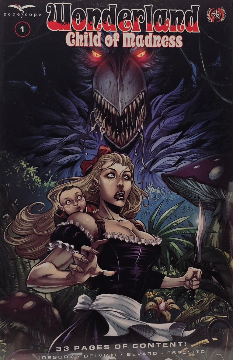Wonderland: Child of Madness #1 — Cover B Variant (Zenescope Entertainment) — Gregory, Belviso, Bevard & Esposito