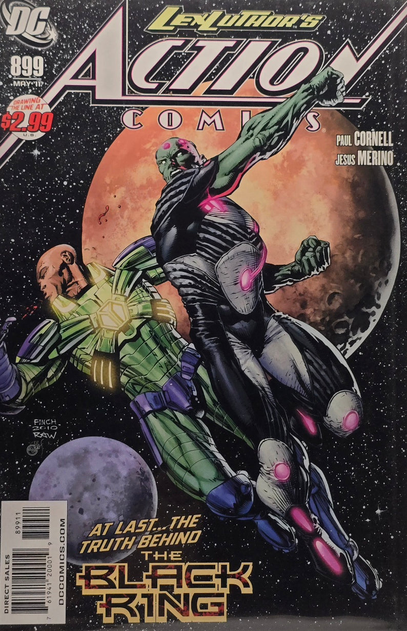 Action Comics #899 (DC Comics) — Lex Luthor’s Black Ring — Cornell / Merino — May 2011