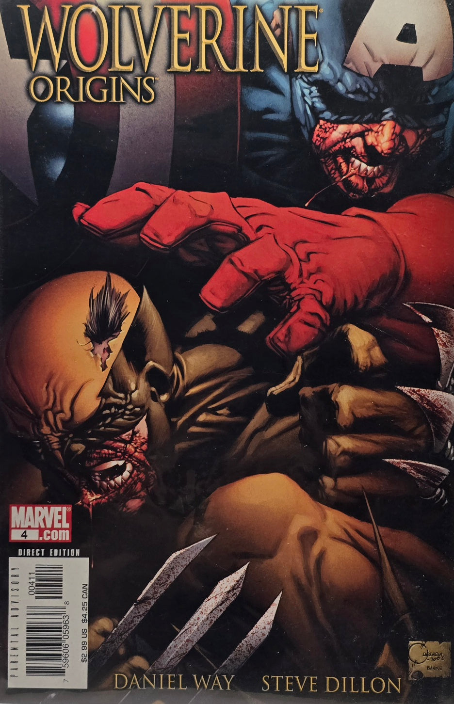 Wolverine Origins #4 (Marvel Comics) — Daniel Way & Steve Dillon — Captain America — 2006 — Direct Edition
