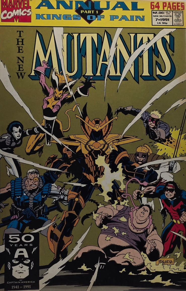 The New Mutants Annual #7 (Marvel Comics, 1991) — Kings of Pain Part 1 — Mike Mignola Cover