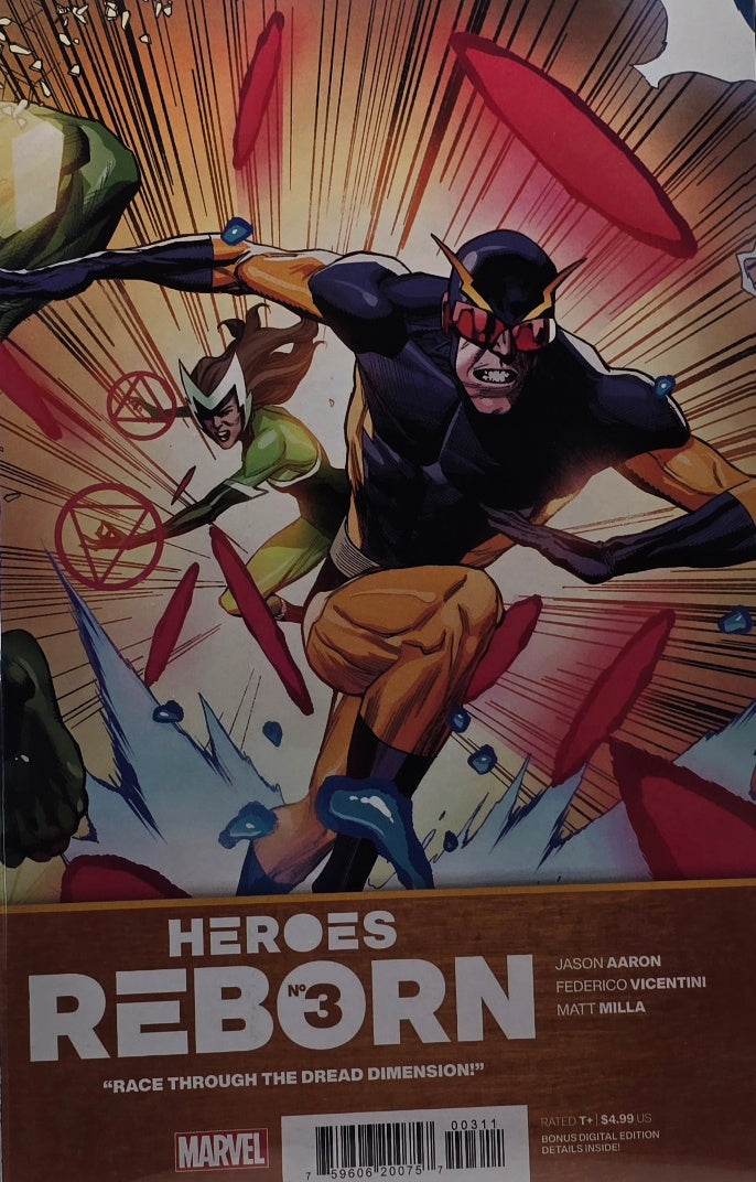 Heroes Reborn #3 — "Race Through the Dread Dimension!" (Marvel Comics) — Jason Aaron, Vicentini & Milla