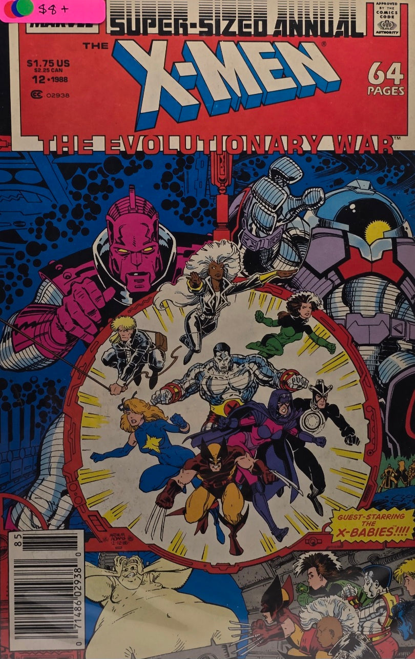 The Uncanny X-Men Annual #12 (Marvel) — Super-Sized Annual — 1988 — “The Evolutionary War” — Guest-Starring the X-Babies!