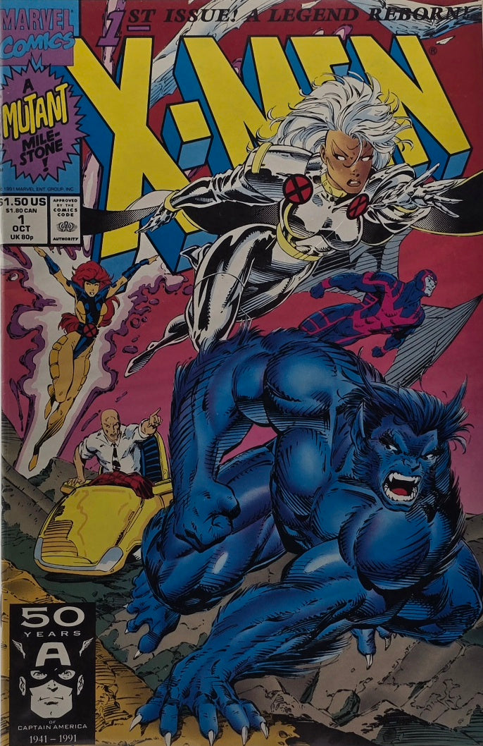X-Men #1 — Cover D (Marvel Comics, October 1991) — Jim Lee