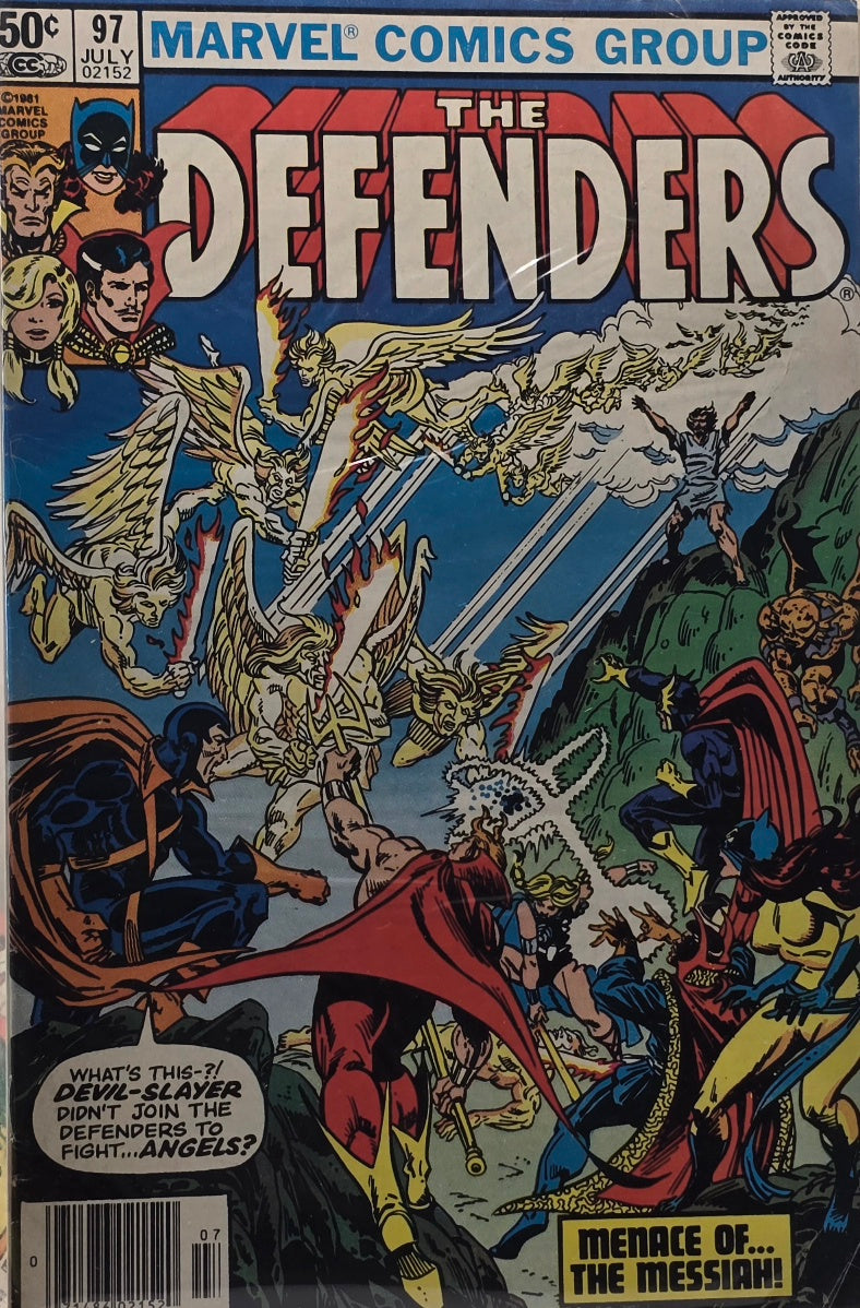 The Defenders #97 — "Menace of the Messiah!" (Marvel, July 1981) — Newsstand