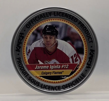 Jarome Iginla #12 Calgary Flames Kazh NHL Medallion Puck