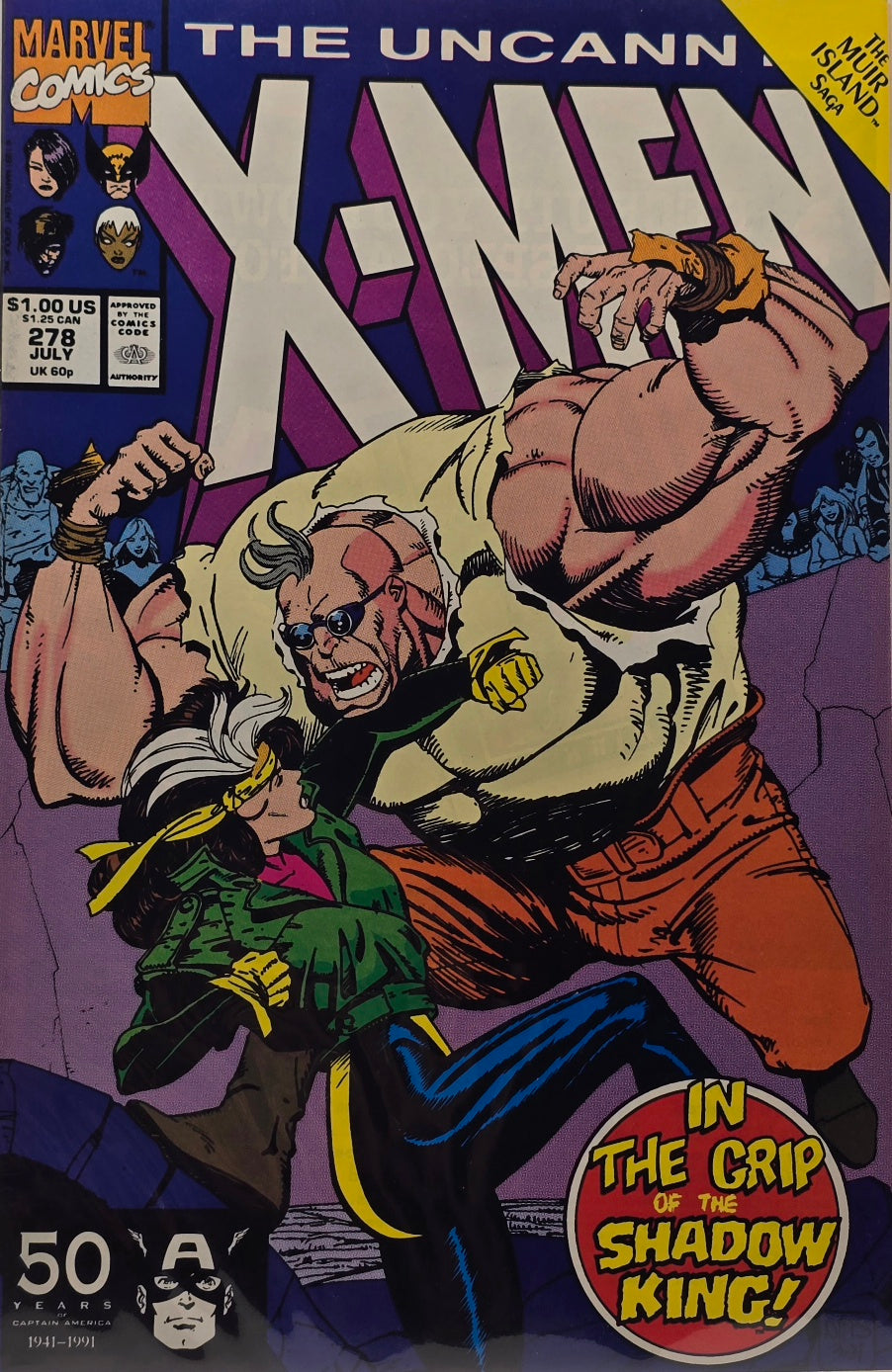 Uncanny X-Men #278 — In the Grip of the Shadow King! (Muir Island Saga, July 1991)