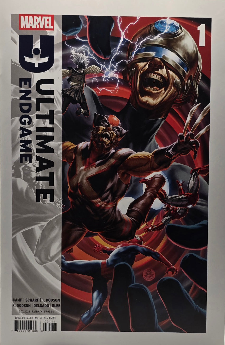 Ultimate Endgame #1 (Marvel Comics, December 2025) — First Issue — Camp, Scharf, T. Dodson, R. Dodson, Delgado & Blee