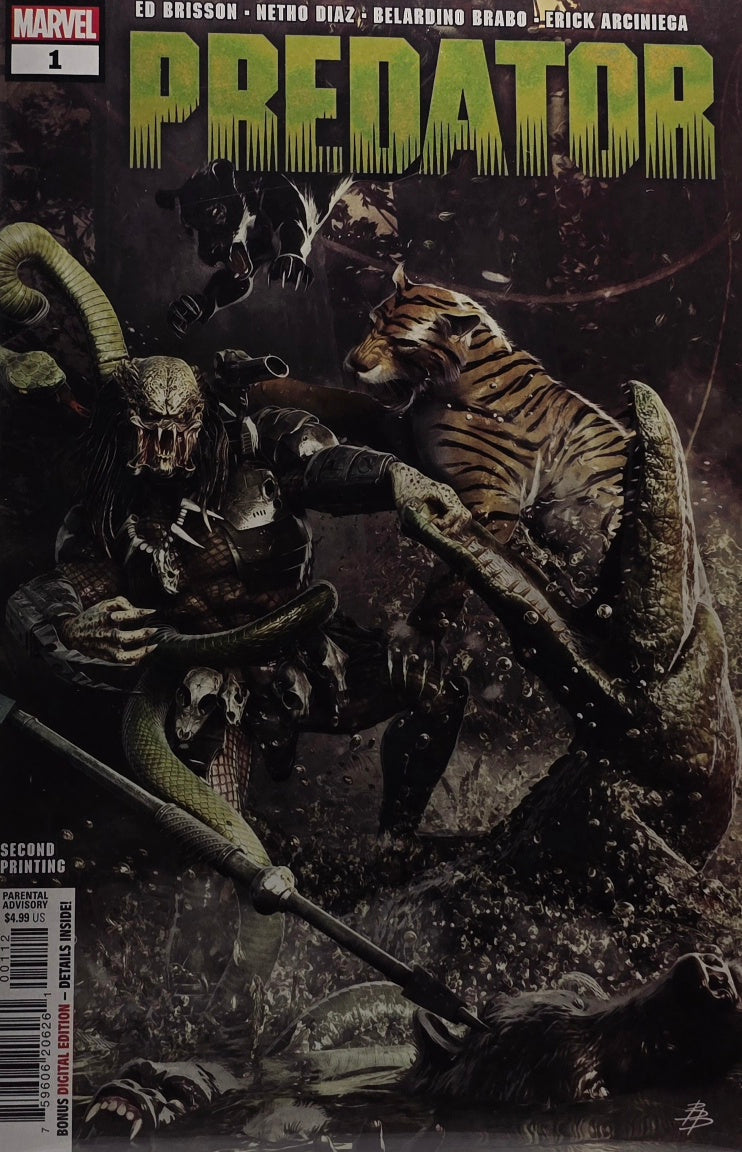 Predator #1 — Second Printing (Marvel — Brisson / Diaz / Brabo / Arciniega)