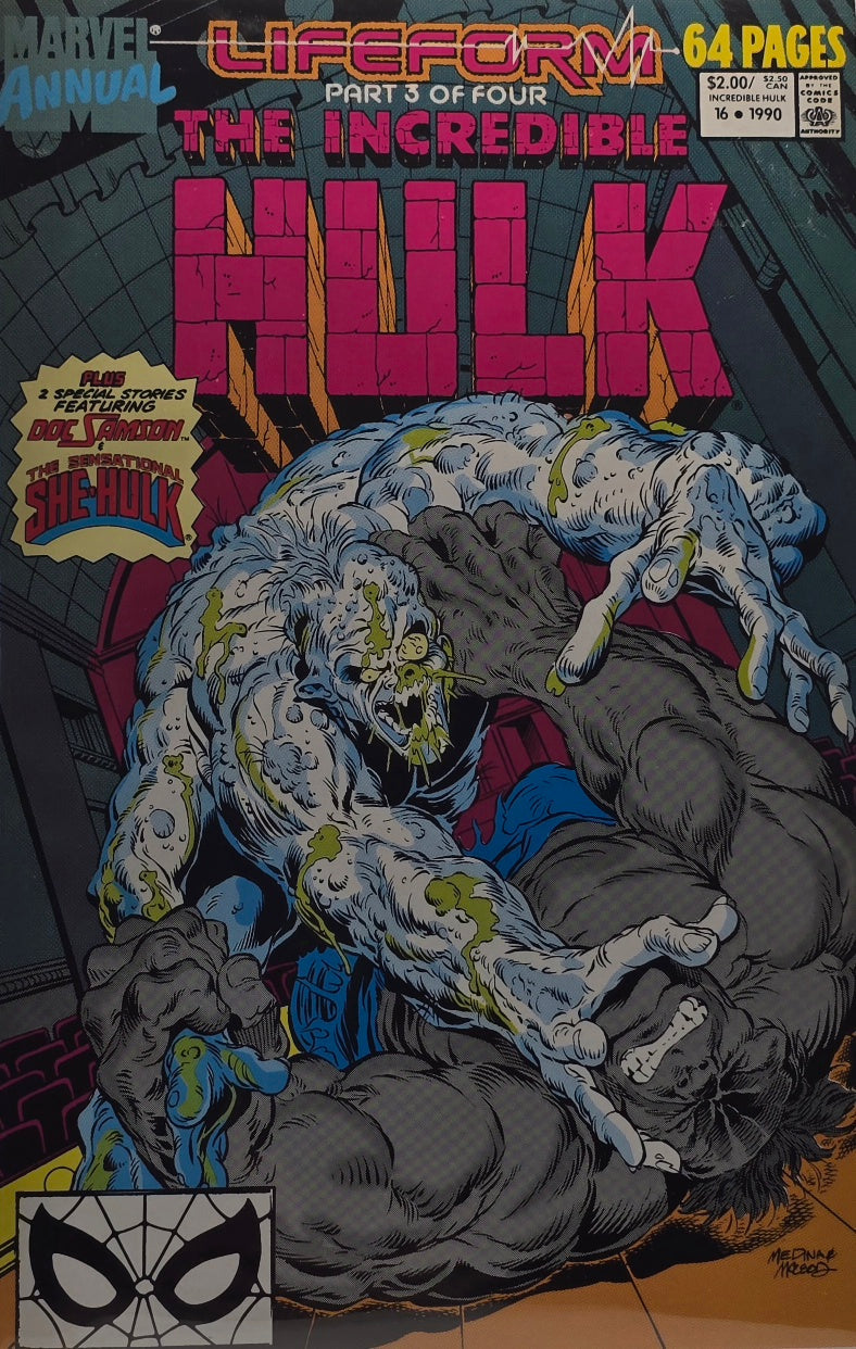 The Incredible Hulk Annual #16 — Lifeform Part 3 of 4 (Marvel, 1990 — 64 Pages)