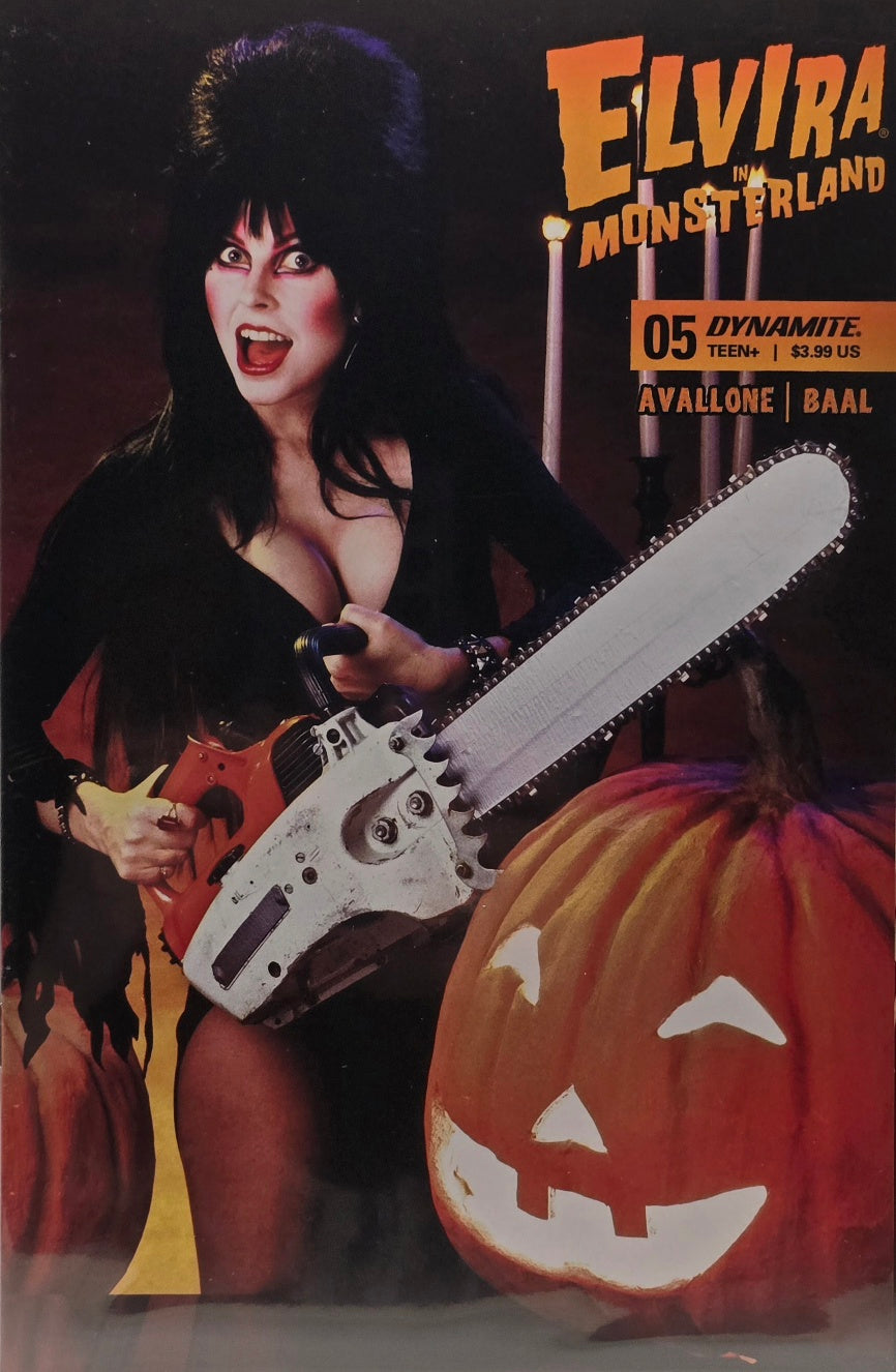 Elvira in Monsterland #5 (Dynamite) — Photo Cover — Avallone / Baal — Halloween Icon