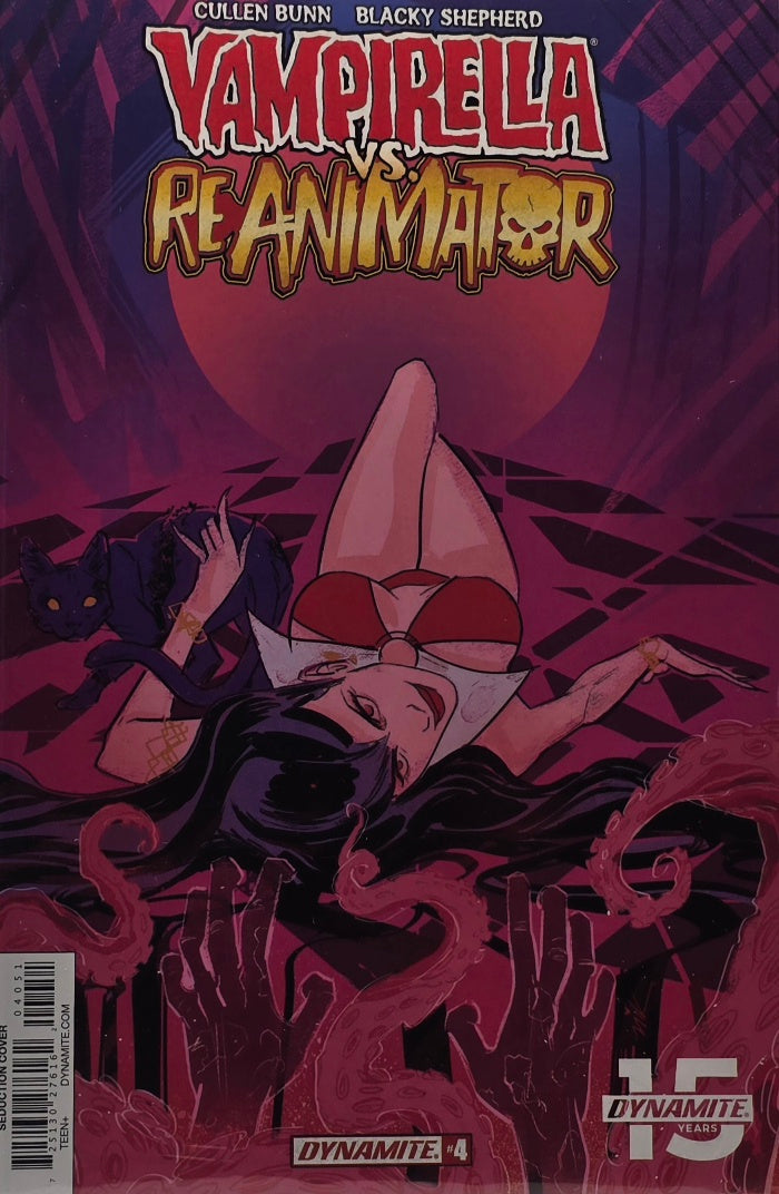 Vampirella vs. Reanimator #4 Cover A — Seduction Cover (Dynamite) — Bunn & Shepherd