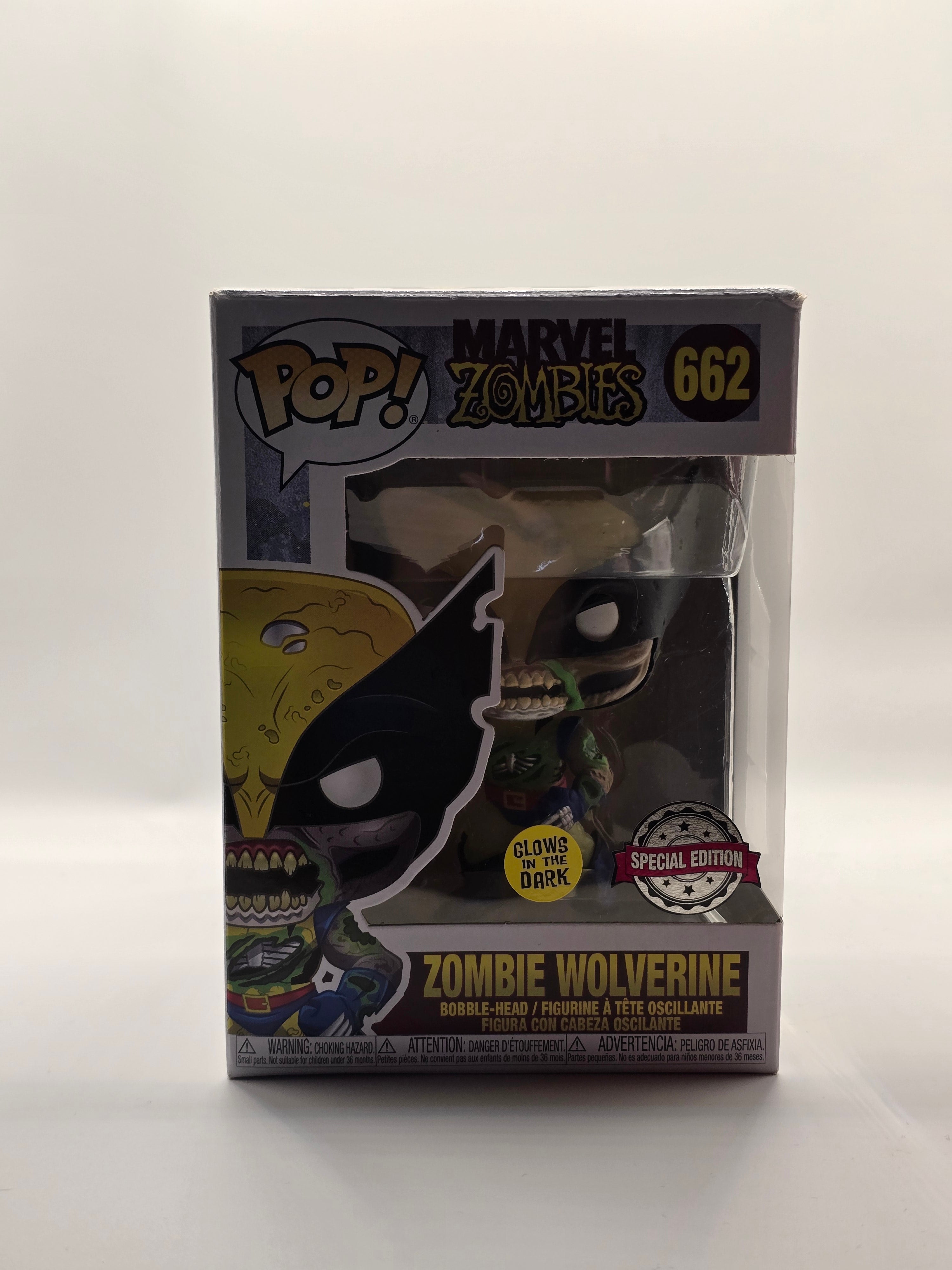 Funko Pop Marvel Zombies Zombie Wolverine #662 (Glows in the Dark) Special Edition