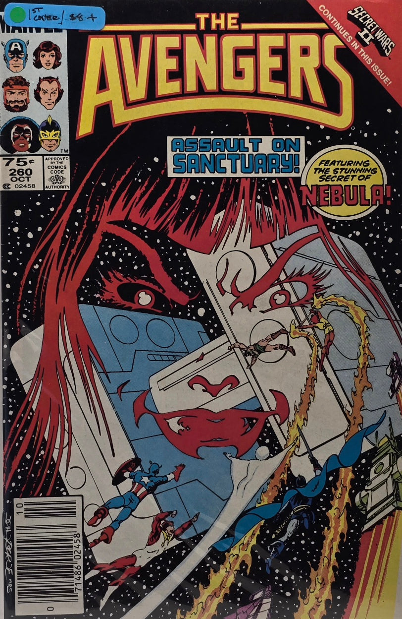 The Avengers #260 — The Stunning Secret of Nebula! (Marvel, 1985)