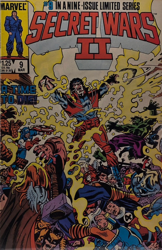 Secret Wars II #9 (Marvel Comics) - "A Time to Die!" Final Issue