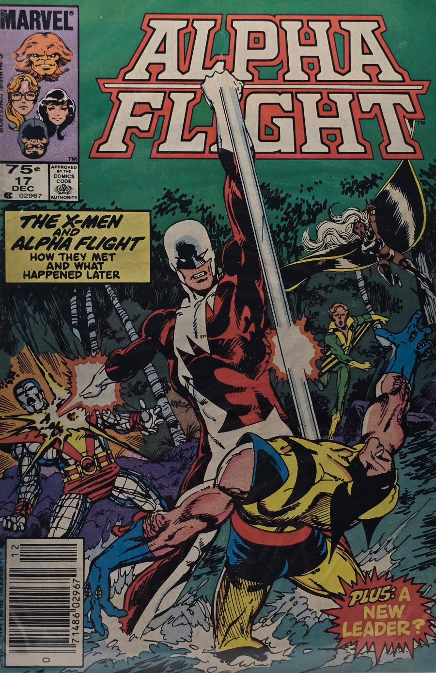 Alpha Flight #17 (Marvel Comics) — John Byrne — "The X-Men and Alpha Flight: How They Met and What Happened Later" — December 1984 — Newsstand Edition