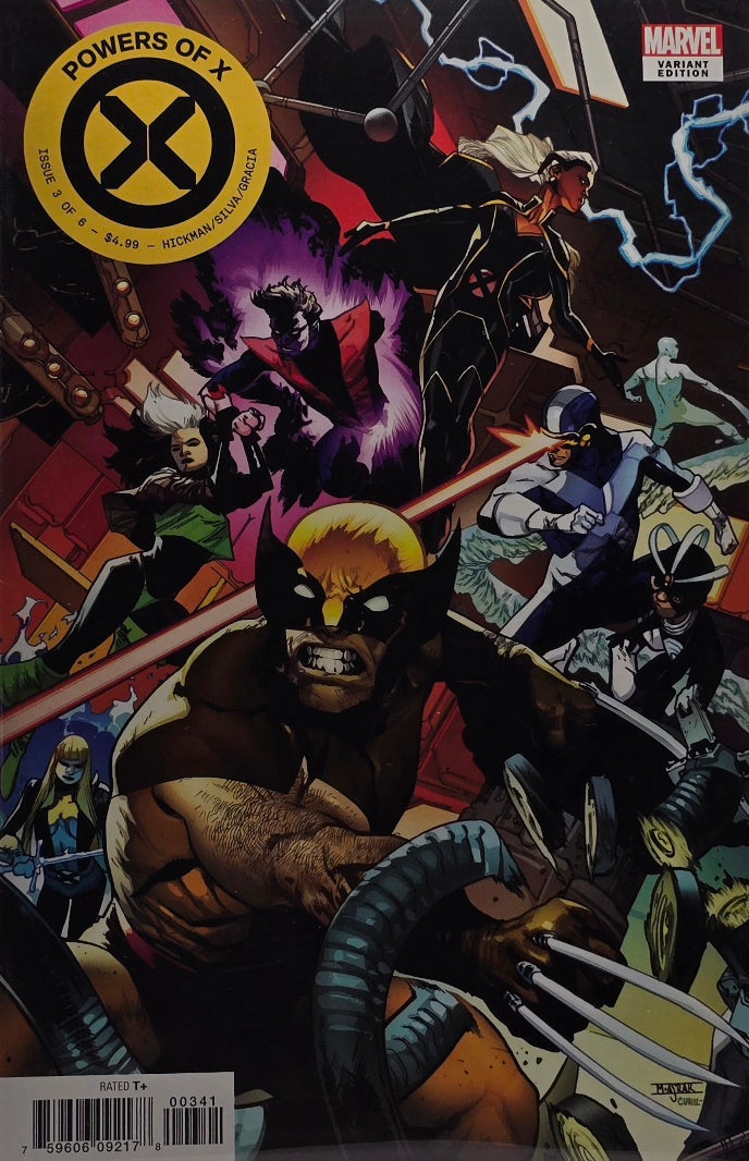 Powers of X #3 — Variant Edition (Full X-Men Team Cover — Hickman / Silva / Gracia)