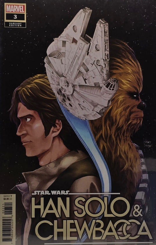 Star Wars: Han Solo & Chewbacca #3 — Variant Edition — Millennium Falcon Cover (Marvel)