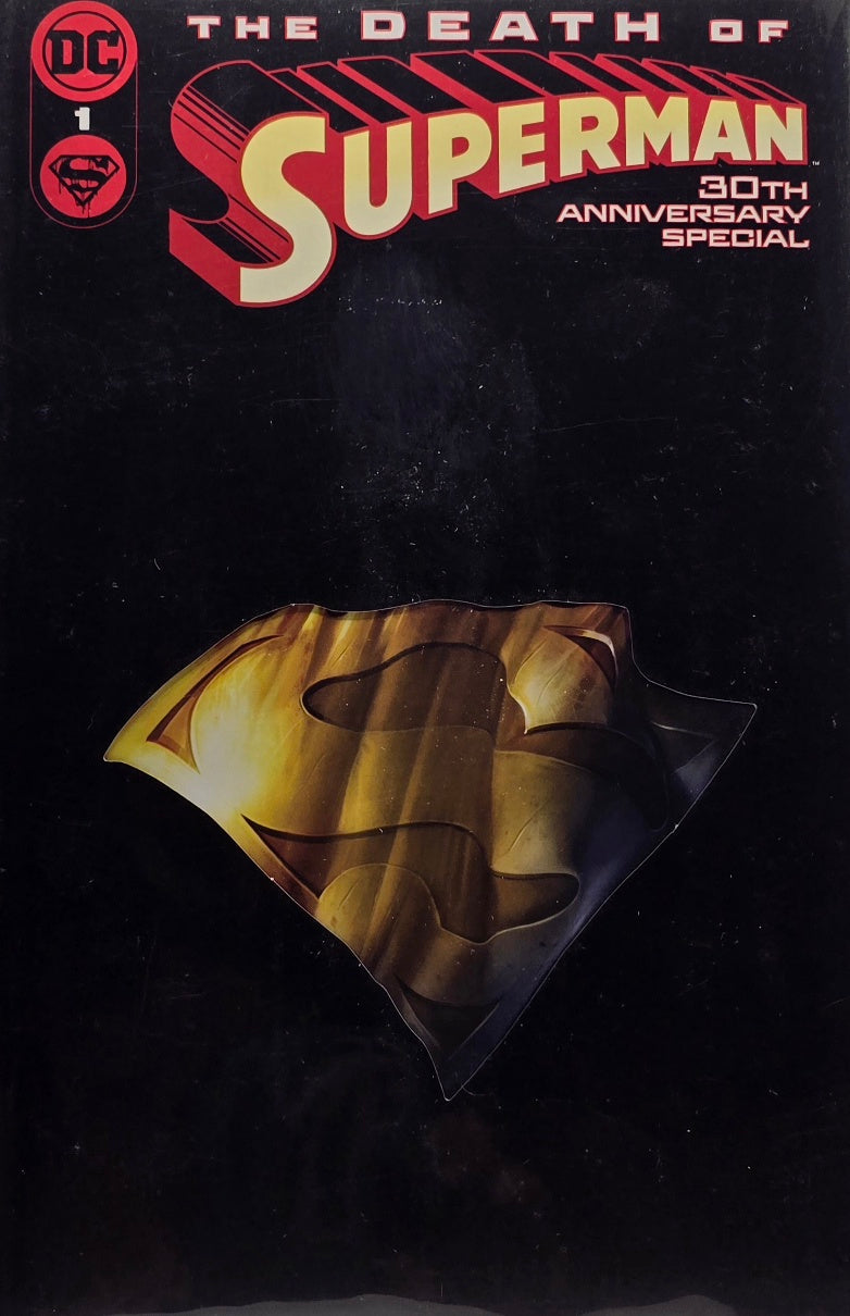 The Death of Superman 30th Anniversary Special issue 1 gold Superman emblem cover