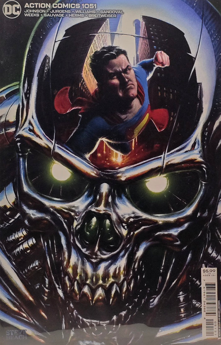 Action Comics #1051 — Steve Beach Variant Cover (DC Comics) — Johnson, Jurgens, Williams, Sandoval et al.