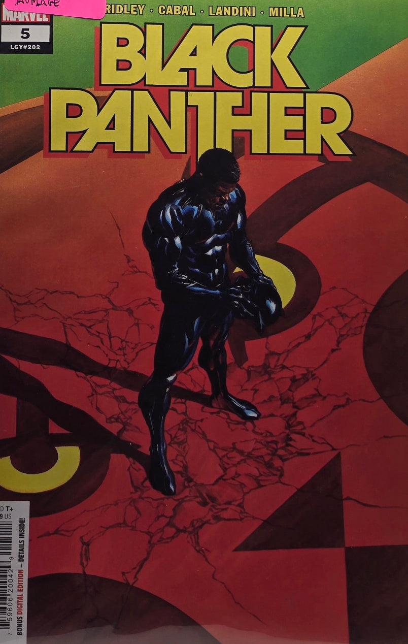 Black Panther #5 (Marvel) — LGY #202 — Ridley / Cabal / Landini / Milla — Rated T+ — Bonus Digital Edition