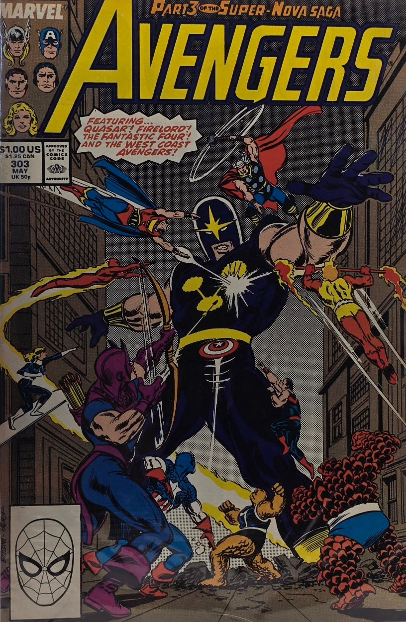 Avengers #303 (Marvel Comics, May 1989) — Super-Nova Saga Part 3