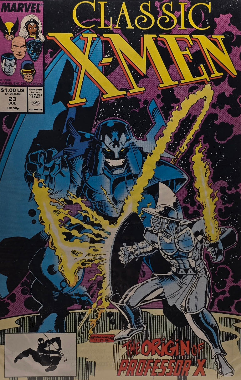 Classic X-Men #23 — The Origin of Professor X! — Direct Edition (Marvel, July 1988)