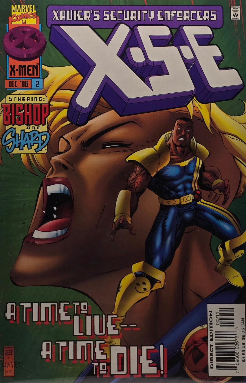X.S.E. — Xavier's Security Enforcers #2 (Marvel, December 1996) — “A Time to Live — A Time to Die!” — Starring Bishop & Shard — Direct Edition