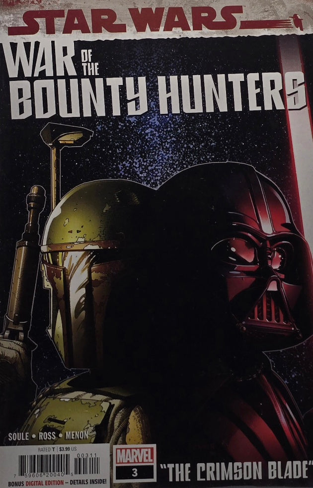 Star Wars: War of the Bounty Hunters #3 — "The Crimson Blade" (Soule/Ross/Menon — Marvel)