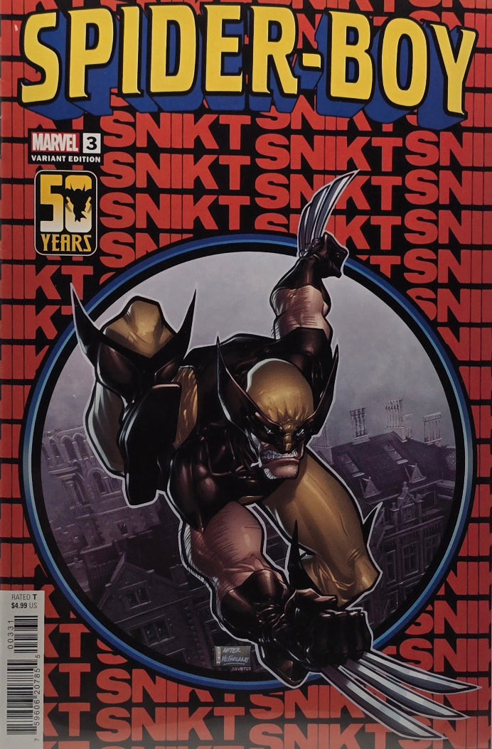 Spider-Boy #3 — Variant Edition — Wolverine 50 Years "SNIKT" Cover (Marvel)