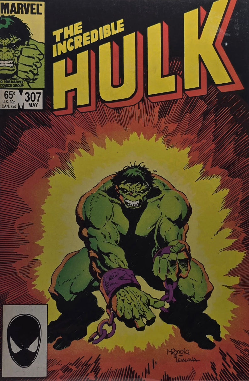 The Incredible Hulk #307 (Marvel, May 1985 — Mignola / Sienkiewicz Art)