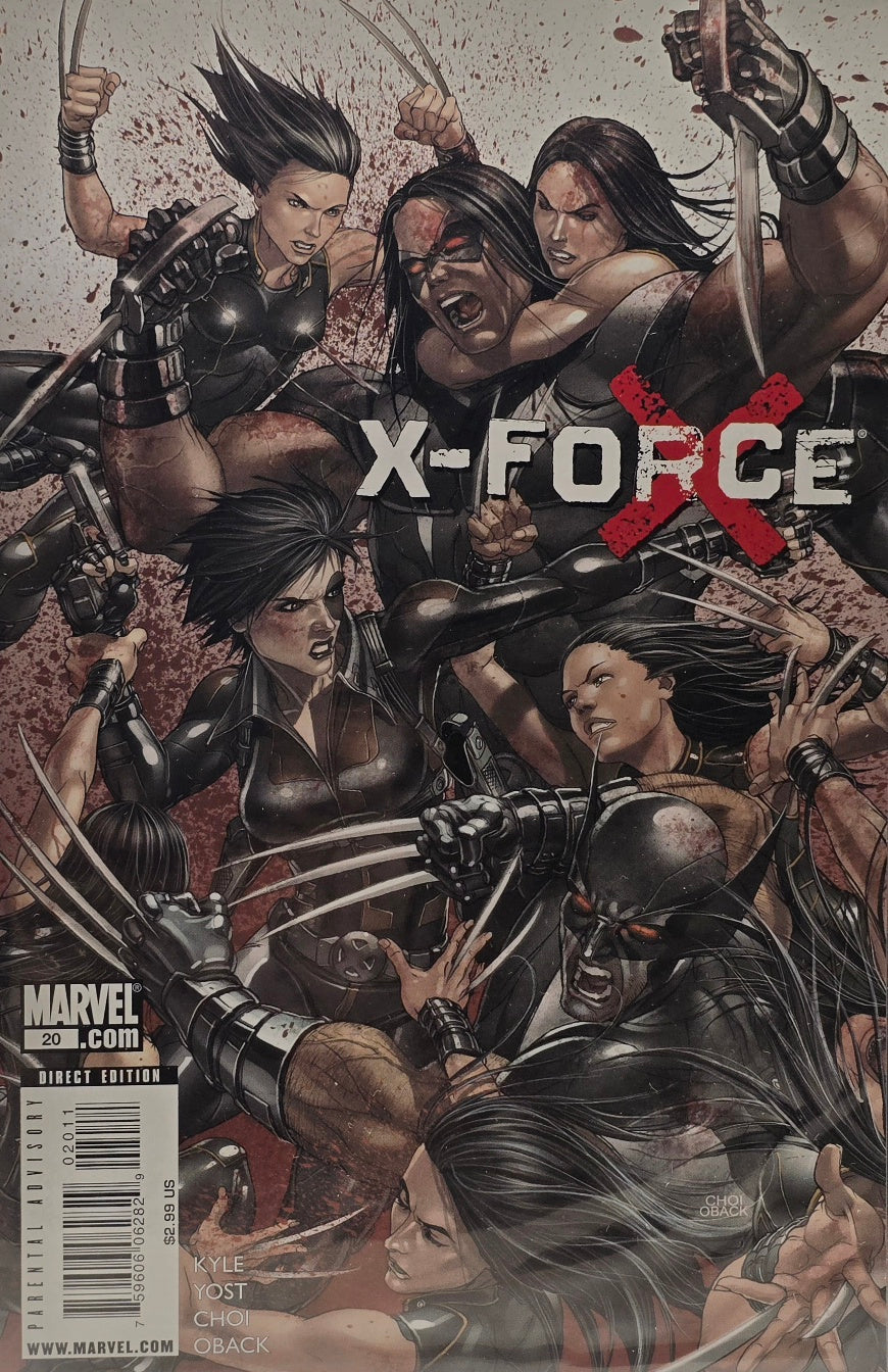 X-Force #20 (Marvel) — Kyle, Yost, Choi & Oback — Parental Advisory — Direct Edition
