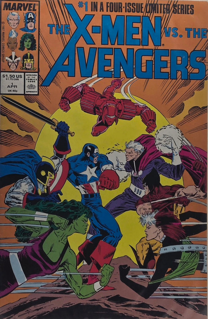 The X-Men vs. The Avengers #1 of 4 (Marvel Comics, April 1987) — 4-Issue Limited Series