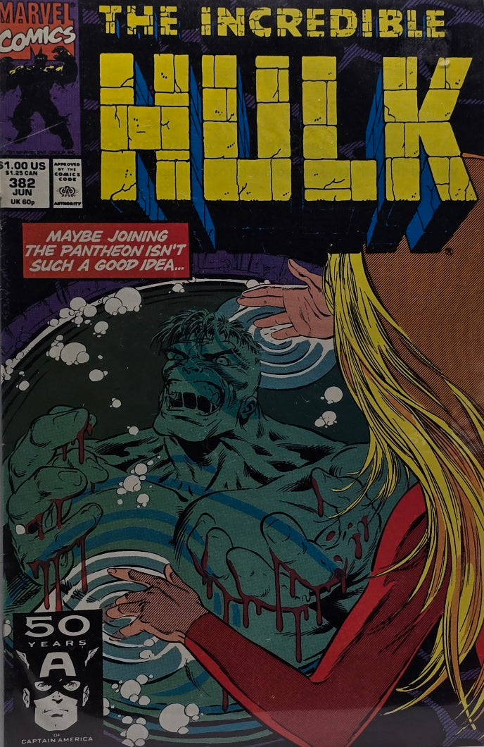 The Incredible Hulk #382 (Marvel Comics) — Maybe Joining the Pantheon Isn't Such a Good Idea...