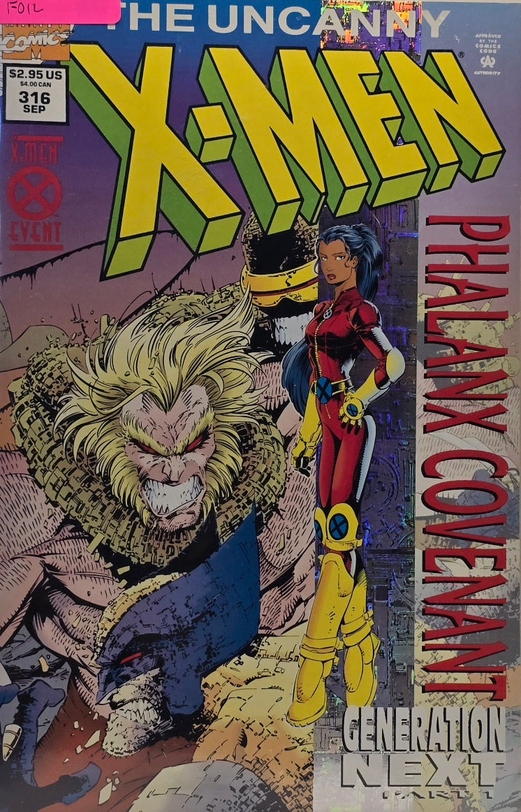 Uncanny X-Men #316 (Marvel Comics, September 1994) — Foil Cover — Phalanx Covenant: Generation Next