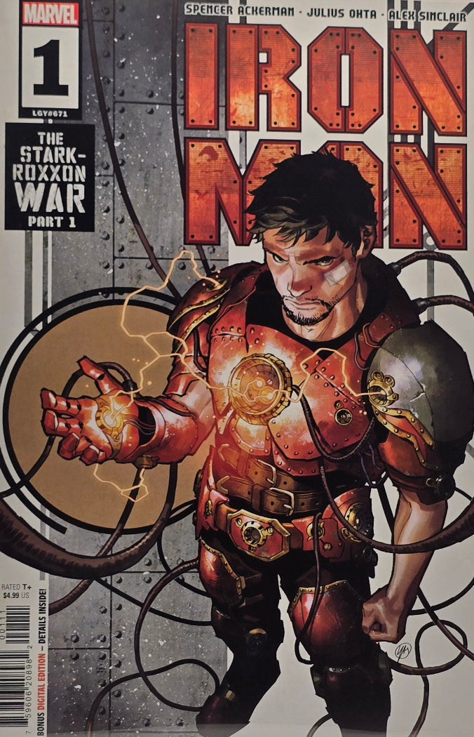 Iron Man #1 — The Stark-Roxxon War Part 1 (Marvel — Ackerman / Ohta / Sinclair — LGY #671)