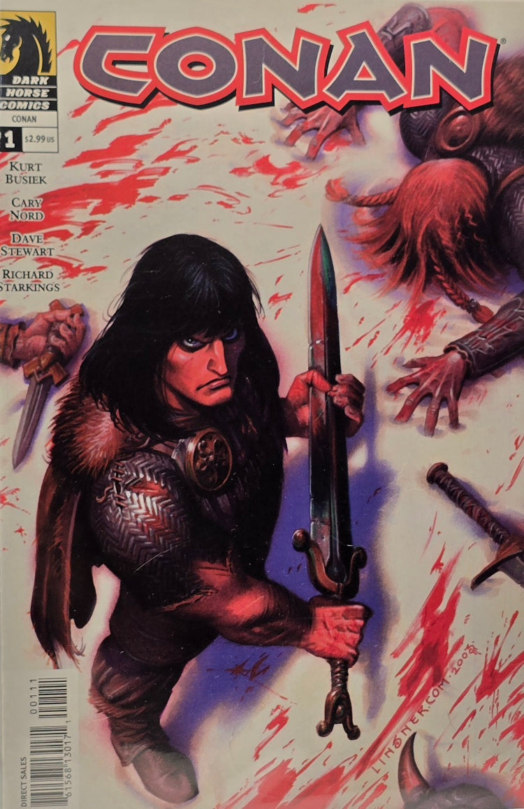 Conan #1 (Dark Horse Comics, 2004) — First Issue — Linsner Cover — Busiek, Nord & Stewart