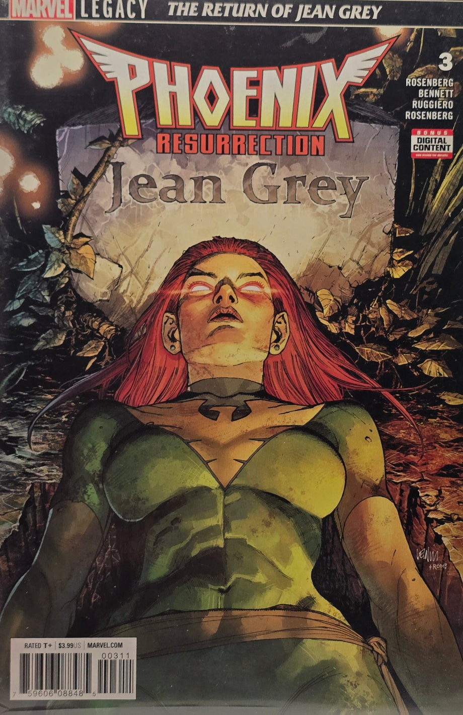 Phoenix Resurrection: The Return of Jean Grey #3 (Marvel Legacy) — Rosenberg, Bennett & Ruggiero