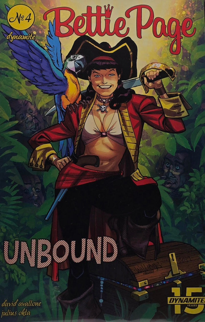 Bettie Page: Unbound #4 — Pirate Variant Cover (Dynamite Entertainment)