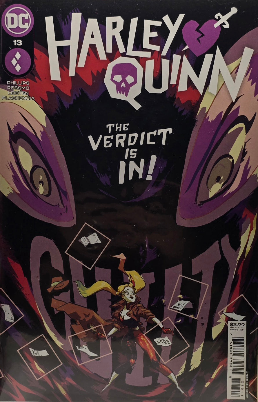 Harley Quinn #13 (DC Comics) — “The Verdict Is In!” — Phillips / Rossmo / Leisten / Plascencia