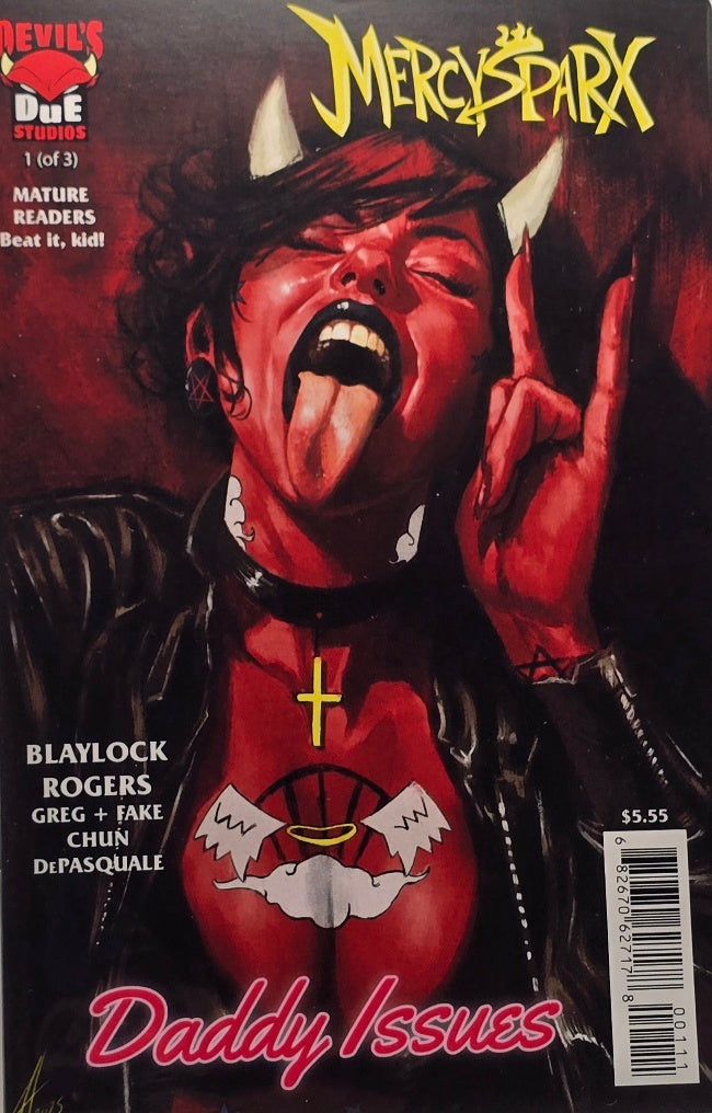 Mercy Sparx: Daddy Issues #1 (of 3) — Mature Readers (Blaylock/Rogers — Devil's Due Studios)