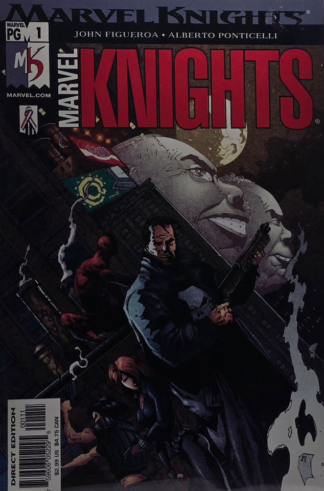 Marvel Knights #1 (Figueroa / Ponticelli — Punisher, Daredevil, Kingpin)