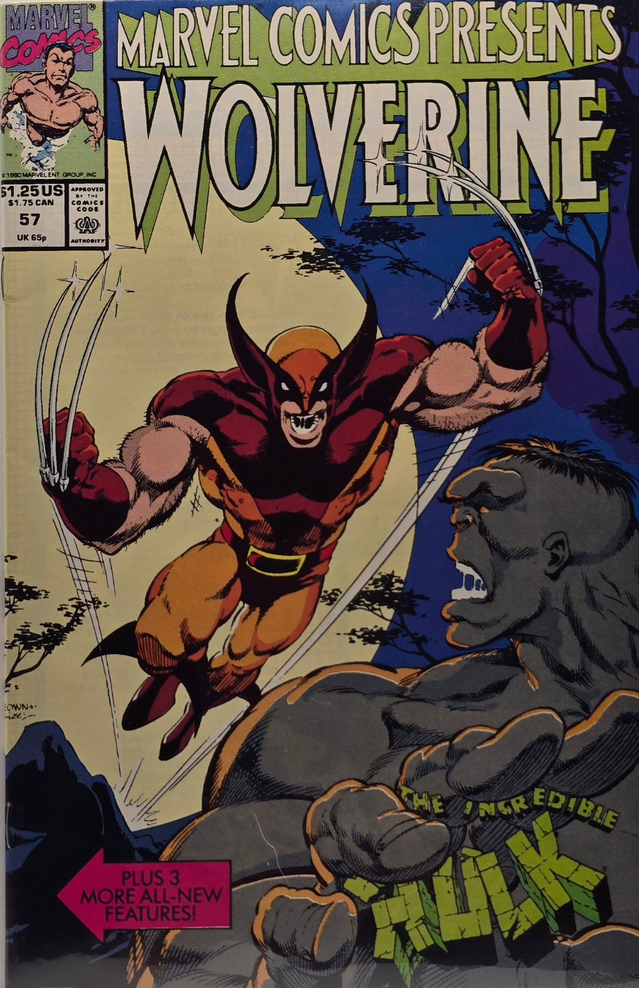 Marvel Comics Presents #57 — Wolverine & The Incredible Hulk (1990)