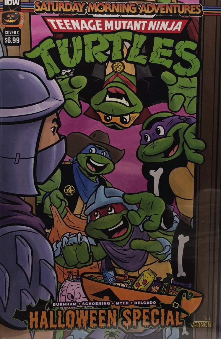 TMNT: Saturday Morning Adventures — Halloween Special — Cover C (Vernon) — Burnham / Schoening / Myer / Delgado (IDW Publishing)
