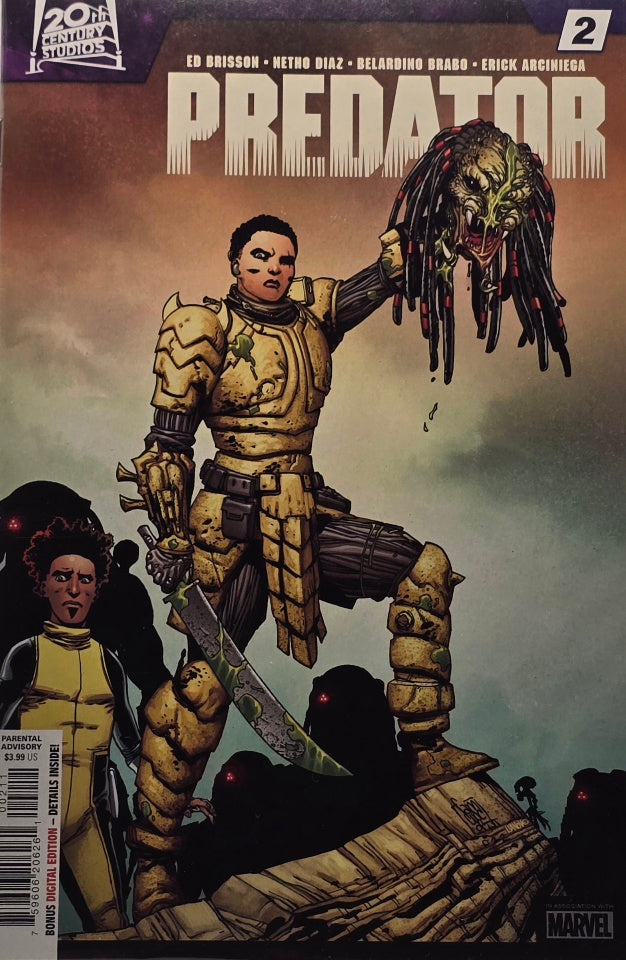 Predator #2 — Main Cover (Brisson/Diaz/Brabo/Arciniega — 20th Century Studios / Marvel)