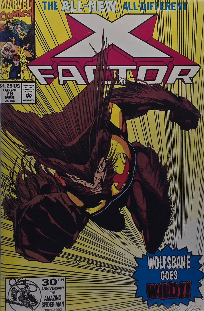 X-Factor #76 (Marvel Comics, March 1992) — Wolfsbane Goes Wild! — All-New All-Different X-Factor