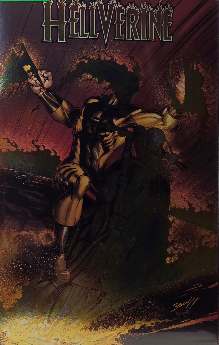 Hellverine (Marvel Comics) — Baldeon Cover — Wolverine Possessed by Hellfire