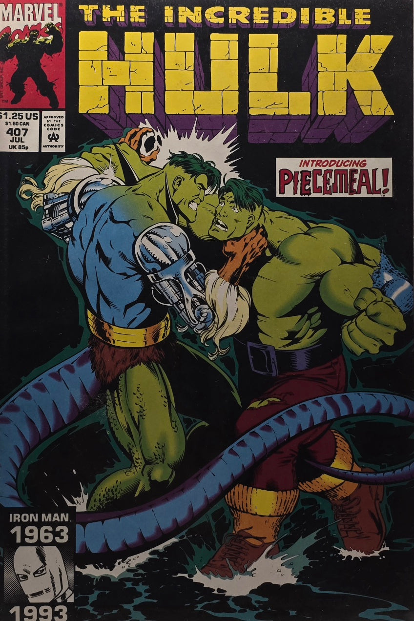 The Incredible Hulk #407 — 🔑 1st Appearance of Piecemeal! — Iron Man 30th Anniversary (Marvel Comics, July 1993)